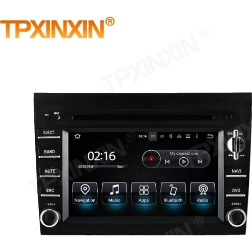 1 Din Carplay Android Radio Receiver For Porsche 911 997 Cayman 2005 2006 2007 2008 Boxter 2009 2010 2011 2012 GPS IPS Head Unit
