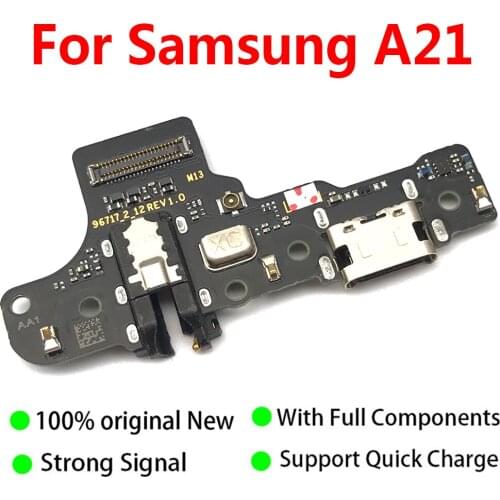 10Pcs Dock Connector USB Charger Charging Port Flex Cable Microphone Board For Samsung A20 A205F A21 A215F A20s A207F A21s A217F