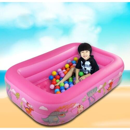 150M Kids Inflatable Pool Family Rectangular Inflatable Swimming Pool Bathing Tub Kids Indoor Outdoor Summer Swimming Pools
