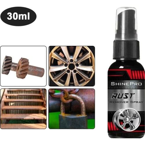 30Ml Car Rust Remover All-purpose Rust Remover Inhibitor Derusting Spray Car Maintenance Cleaning Instant Anti-Rust Effect Tool