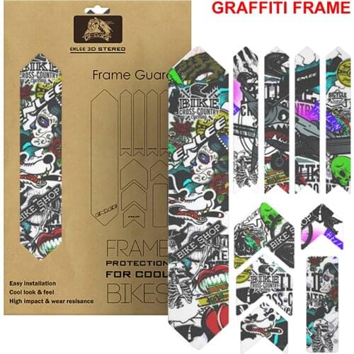 3D MTB Mountain Bike Scratch-Resistant Protect Frame Protector Removeable Sticker Road Bicycle Paster Guard Cover Sticker