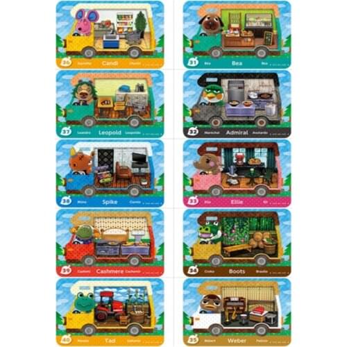 50pcs Carte Animal Crossing Game Card For NS Switch 3DS NFC Cards Hot Villager Crossing Car