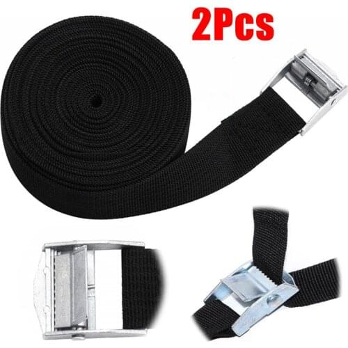 5M/3M *2.5CM Car Cargo Straps with Aluminum Alloy Fastening Buckl for Motorcycle Car Bicycle Frame Luggage Cargo Strap