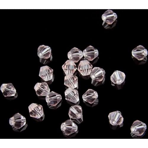 Bicone 8mm Crystal Beads Pink Color Bicone Glass Beads 1440pcs/bag for Making Beautiful Bracelets