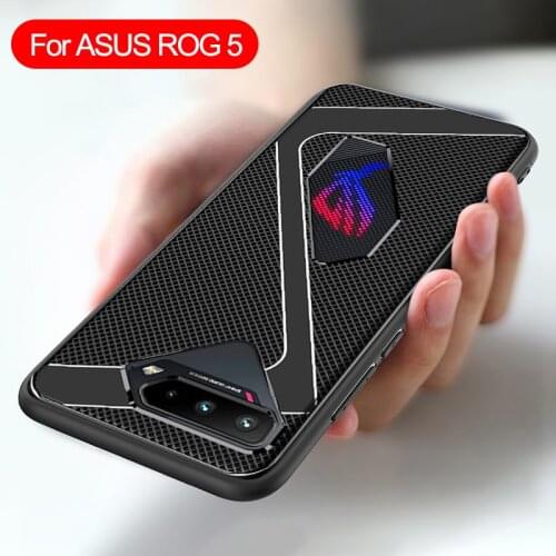 For ASUS ROG 5 5G ROG5 Case Original Shockproof Armor Gaming Cooling Silicone Soft Back Cover for ASUS ROG Phone 5 3 2 Case