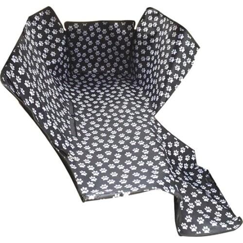 Cong fee Oxford Fabric Waterproof dog seat mat Paw pattern Dog Car Back Seat Carrier dog seat mat Pet Dog Car Seat Cover Mats