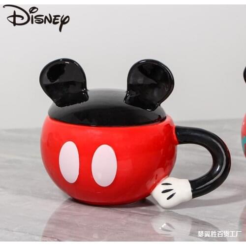 Disney Mugs Creative Mickey Minnie 3D Porcelain Mugs Couples LargeCapacityPair Coffee Mugs Milk Mugs cute coffee mugs and cups