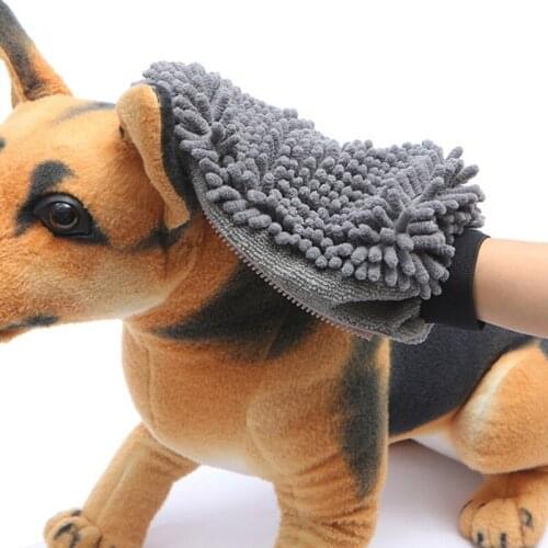 Dogs Cats Grooming Gloves Mitten Deshedding Cleaning Animal Hair Remover Brush Scratcher