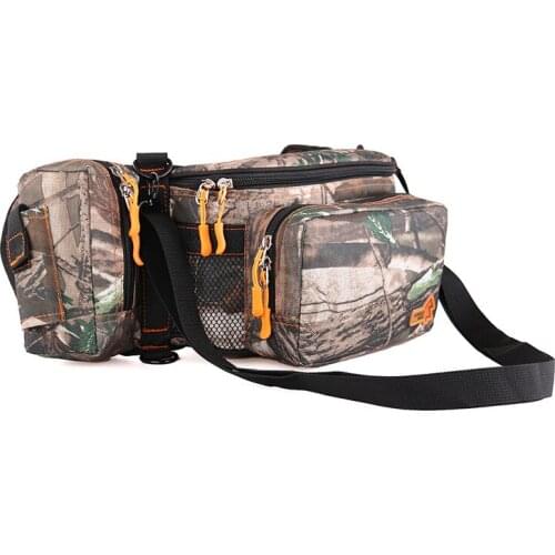 JUNGLEMAN thickening seismic lures camouflage messenger bag purse lures fishing gear bag pockets T287