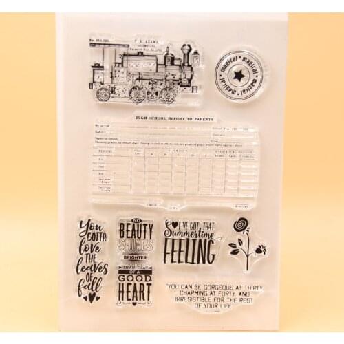 KLJUYP Clear Stamps Scrapbook Paper Craft Clear stamp scrapbooking 428