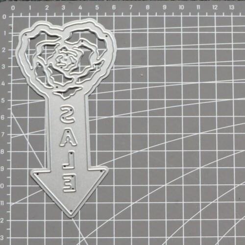 Metal Cutting Dies For DIY Scrapbooking Arrow Rose Flower Frame Album Decorative Embossing Craft Die Cut