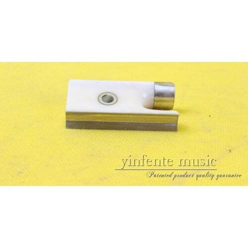 New violin white Bow parts --- 2 pcs Nice pearl violin bow frog 01