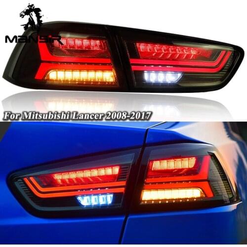 LED Car Taillight Tail Lamp Brake Reversing Reverse Rear Fog Lights For Mitsubishi Lancer EVO x 2008-2017 Dynamic Turn Signal