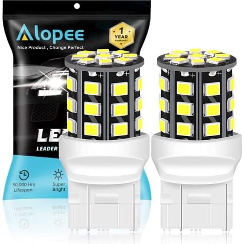 2-Pack 7443 7440 992 T20 2835 33 SMD LED Light Bulb Car Tail Backup Light 12V-24V White Tail Blinker Parking Turn Signal Light