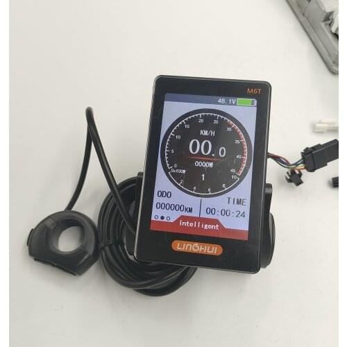 M6T Dot Matrix Screen Vertical LCD DISPLAY/Instrument+Controller KIT 24V36V48V60V 1200W-3000W FOR Electric Bicycle MTB TRICYCLE