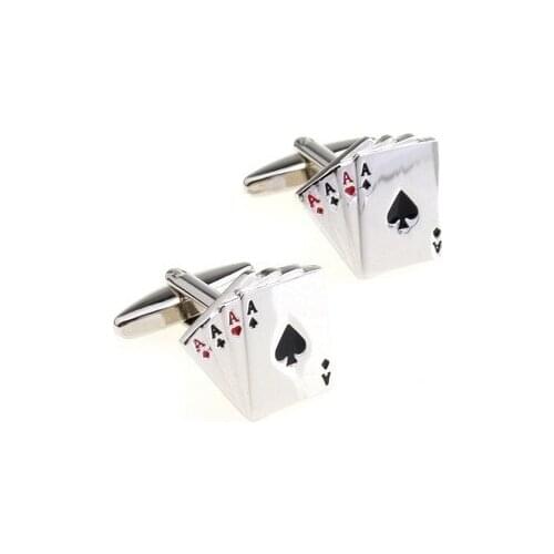 Cards Cufflink 15 pairs Wholesale Free Shipping