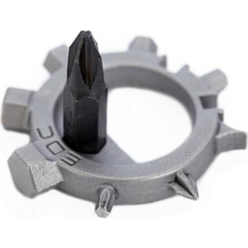 ZtDpLsd 1Pcs 12 Function Bicycle Repair Tool Gear Outdoor Portable Multi Tool Stainless Steel Bike Screwdriver Pocket Keychain