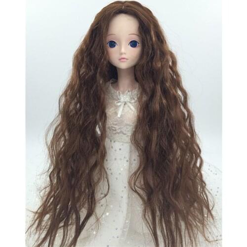 1/3 1/4 1/6 1/8 High Temperature Wire Long Curly BJD Super Hair Doll Wig