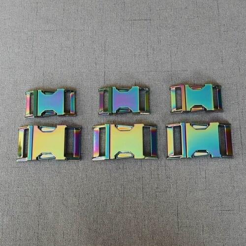 100 Pcs 20mm 25mm Heavy Metal Side Release Buckle For Paracord Bracelet Dog Cat Collar Sewing Diy Accessories Seat Belt Break