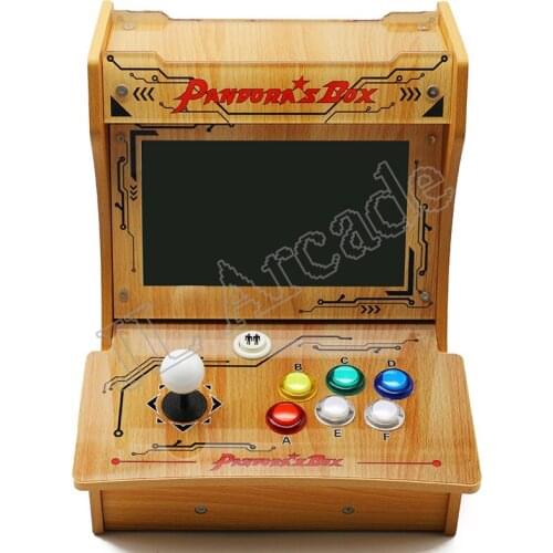 2 player 10 inch LCD Screen Mini console Aclrylic Arcade Game machine with Pandora Box 6 1300 in 1 VGA HDMI output to TV