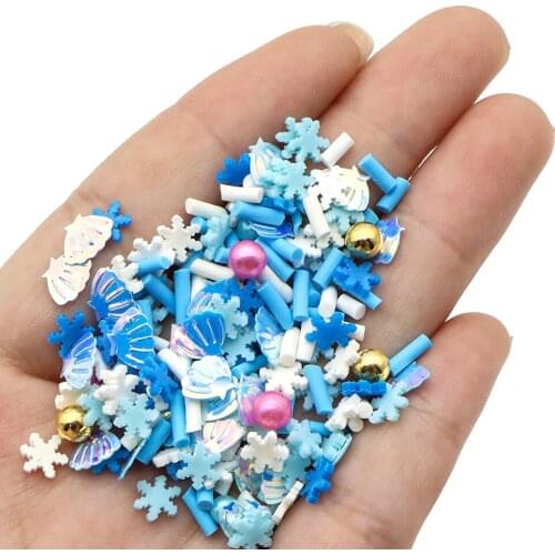 20G/Pack Mix Sprinkles Beads 3D Polymer Clay Slices Sequins For DIY Decoration Acrylic Beauty Nail Arts Accessories