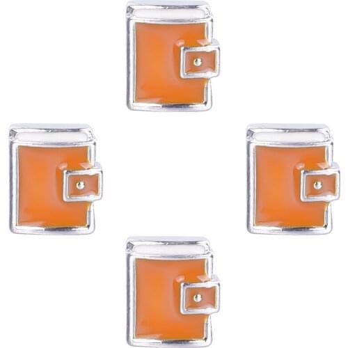 20Pcs/lot Alloy School Notebook Floating Charms Making Student Gift Locket Jewelry Accessories