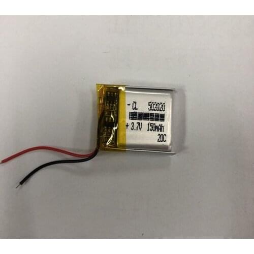 3.7 V 502020 052020P 160mAh polymer lithium battery with protection board , used for bluetooth MP3,MP4