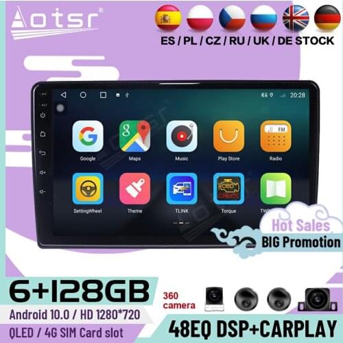 6+128G Carplay Multimedia Stereo Android 10 Player For Lada Granta 2011 GPS Navigation Car Radio Video Audio Receiver Head Unit