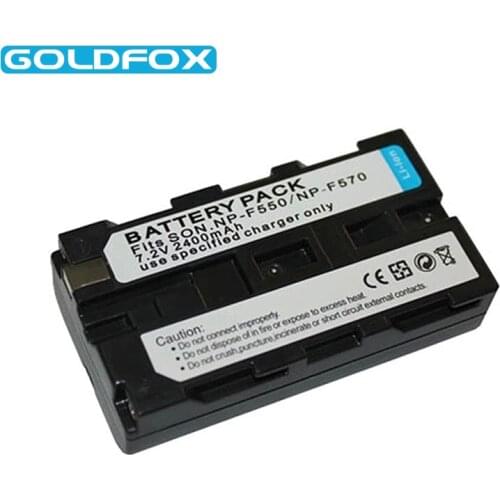 NEW 2400mAh NPF550 NP-F570 Battery Pack For NP-F550 F750 F970 F960 LED Video Photographic Lamp Rechargeable Lithium-ionBattery