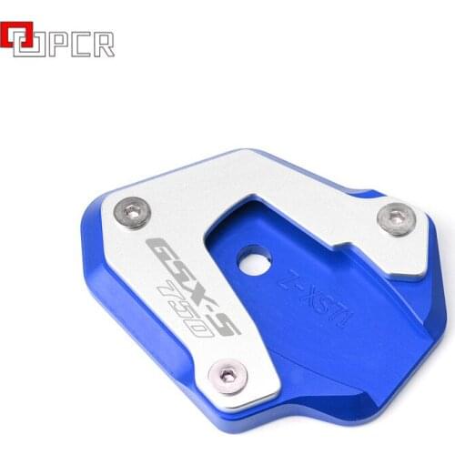 Motorcycle CNC Aluminum Side Stand Extension Plate Pad For SUZUKI GSX-S750 GSXS750 GSXS 750 2017 2018 2019