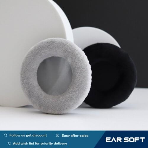 Earsoft Replacement Cushions for TELEX 850 AIRMAN Aviation Headphones Cushion Velvet Ear Pads Headset Cover Earmuff Sleeve