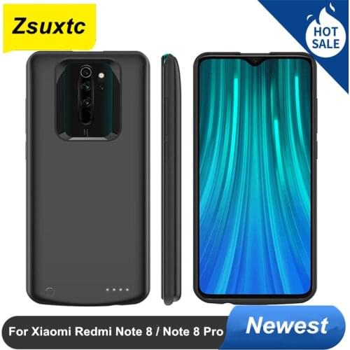 10000 Mah For Xiaomi Redmi Note 8 Note 8 Pro Battery Case Smart Charger Case Cover Power Bank Note 8 Pro Battery Case