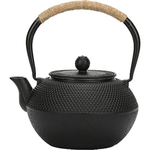 Cast Iron Teapot Japanese Tetsubin Kettle Tea Pot Drinkware Tools Kung Fu Infusers Stainless Steel Net Filter 300ml-1200ml
