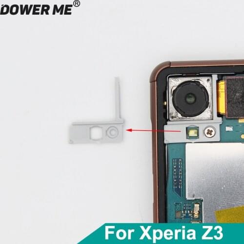 Dower Me Back Rear Camera Holder Flash Frame Cover Small Plastic Part For Sony Xperia Z3 D6603 D6653 SOL26 Z3 Dual D6633 D6683