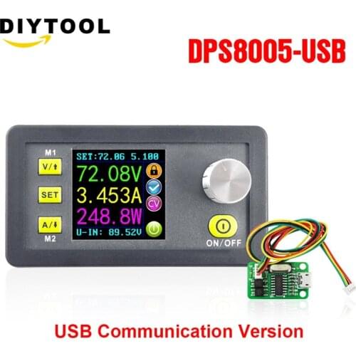 DPS8005 programmable constant voltage current Step-down power supply module Voltmeter Ammeter buck converter 80V 5A +USB