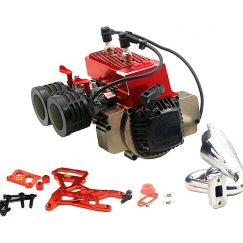 Rc Car Twin-cylinder Engine, 60CC Engine Fit for 1/5 ROVAN HPI Kingmotor FID GTB MCD PARTS