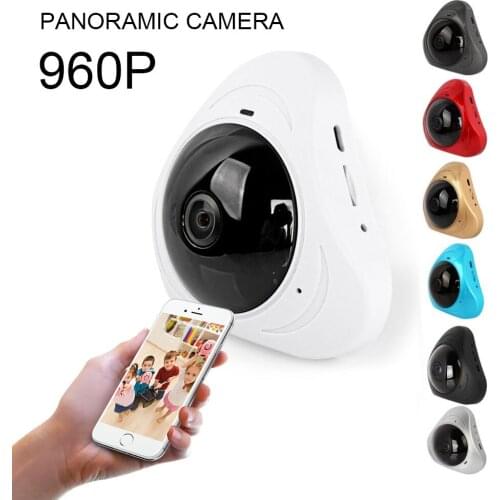 IP camera Fisheye 360 Degree Panoramic Camera HD Wireless VR Panorama HD P2P Indoor Cam Security WiFi Camera 1280*960