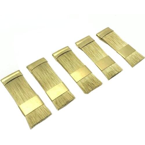 5pcs Bur Cleaning Brass Wire Brush Nail Drill Bits Cleaning Brush Copper Wire Brushes Dental Burs Files Stand Cleaning Tool