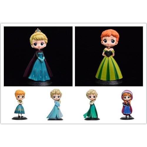 Disney Princess Frozen Fashion Anime Action Figure PVC Model Cartoon Figures Toy Unisex Birthday Gifts