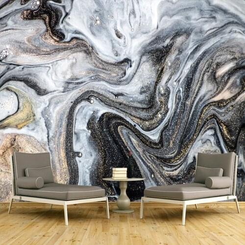 Custom 3D Wallpaper Modern Ink Landscape Gilt Marble Photo Wall Murals Living Room Study Creative Art Wall Paper Papel De Parede