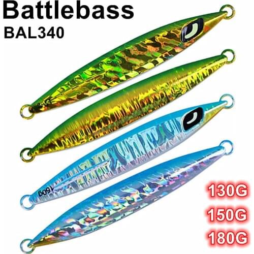 New BATTLEBASS sea fishing iron plate road sub bait South Oil lead fish iron plate deep sea fishing iron plate 130g150g180g