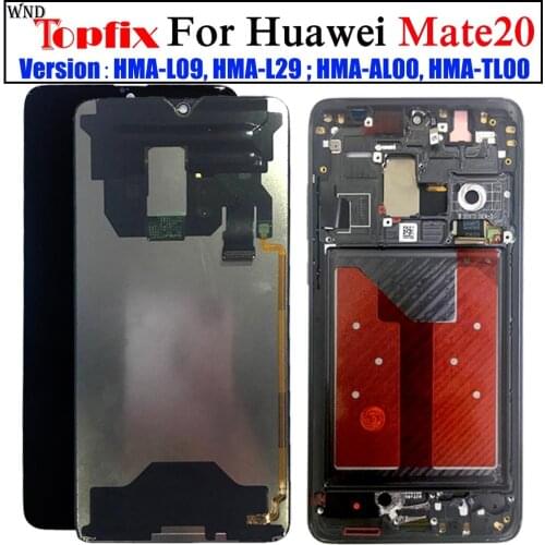 New Screen For Huawei Mate20 Mate 20 HMA-L29 LCD Display Touch Digitizer Screen With Frame For Huawei Mate 20 LCD Display