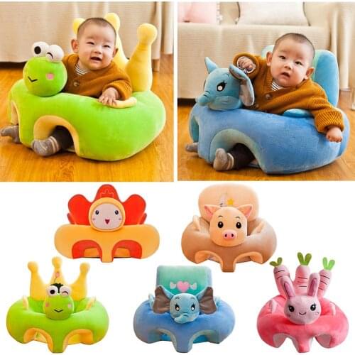 Cute Cartoon Baby Sofa Cover Learning to Sit Seat Feeding Chair Case Kids Baby Sofa Skin Infant Baby Seat Sofa Without Cotton