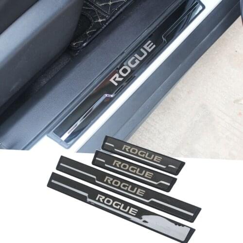 Car Styling Stainless Steel Door Sill Scuff Plate Guard For Nissan Rougue X-tail 2014 2015 2016 2017 2018 2019 Accessories
