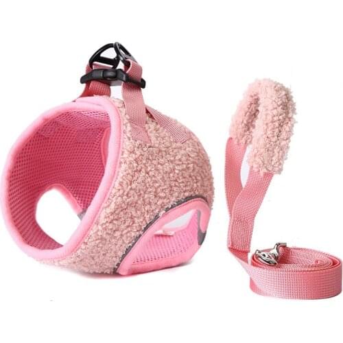 Reflective Dog Halter Solid Pet Harness Leash Set Pull Dog Rope Professional Training Nylon Belt Adjustable Jogging Vest