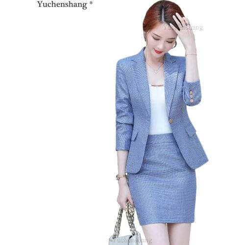 YUCHENSHANG Women's Business Skirt Suits