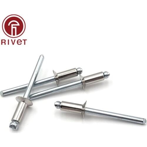 Rivets M5*8/10/12/16/25/30/35mm Stainless Steel Pulling Blind Rivets Countersunk Head Open End Rivets Remaches Fastener 10PCS