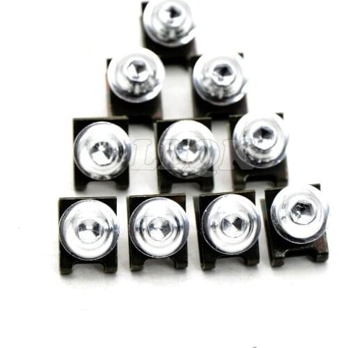 10pcs 6mm CNC Motorcycle Fairing body work Bolts Screws For yamaha fz1 fazer fz6r fz8 xj6 fz6 mt-09 FZ-09 honda shadow 750