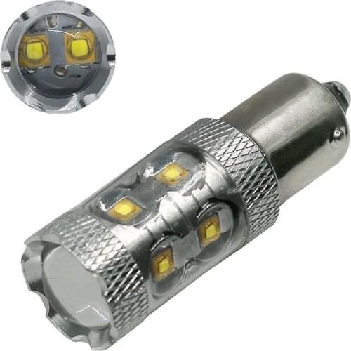 1156 BA15S 50W 10SMD White Led Light Car Light Source Auto Parking Fog Turn Signal Reverse Tail Lamp Daytime Running Lights 1pcs