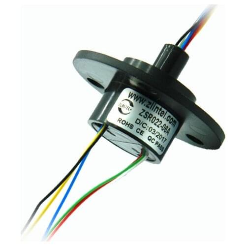 2A 6 Channel Slip Ring Rotating Connector slip-rings For PTZ monitoring Stage lights Accessories